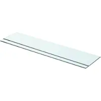 vidaXL Panneaux d'étagère 2 pcs Verre Transparent 70x15 cm