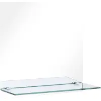 vidaXL Miroir mural avec étagère 30x30 cm Verre trempé