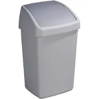 Sunware poubelle Delta 25 litres gris - couvercle basculant pratique