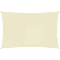 vidaXL Voile d'ombrage Oxford Rectangulaire 4x7 m Crème