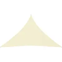 vidaXL Pare-soleil Triangulaire 5x5x6 M Oxford Stoff Crème farbig