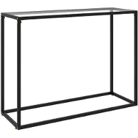 vidaXL Table console Transparent 100x35x75 cm Verre trempé