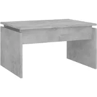 vidaXL Table basse gris béton 68x50x38 cm Bois composite