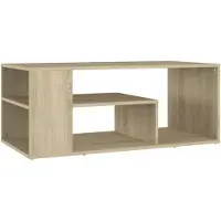 vidaXL Table basse chêne Sonoma 100x50x40 cm bois composite