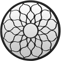 vidaXL Miroir Noir 40x3 cm Fer pour utilisation à l'intérieur