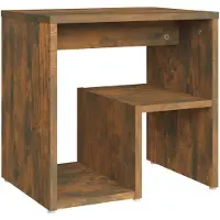 vidaXL Table de chevet Chêne fumé 40x30x40 cm Bois d'ingénierie