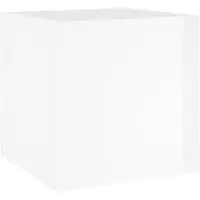 vidaXL Jardinière Blanc brillant 40x40x40 cm Bois d'ingénierie