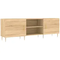 vidaXL Armoire TV Chêne Sonoma 150x30x50 cm Bois composite