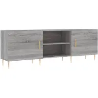 vidaXL Armoire TV Gris Sonoma 150x30x50 cm Bois composite