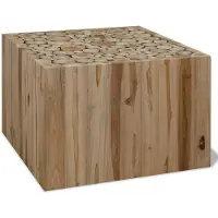 vidaXL Table basse en teck 50x50x35 cm