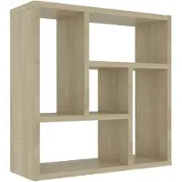 vidaXL Étagère murale Chêne sonoma 45,1x16x45,1 cm Bois d’ingénierie