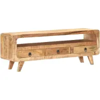 vidaXL Armoire TV 117x30x41 cm Bois massif de manguier rugueux