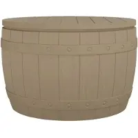 vidaXL Coffre de jardin 3 en 1 Marron clair Polypropylène
