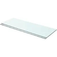 vidaXL Panneaux d'étagère 2 pcs Verre Transparent 70x25 cm