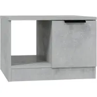 vidaXL Table basse gris béton 50x50x36 cm Bois composite