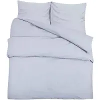 vidaXL Ensemble de literie Gris 140x200 cm coton