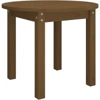vidaXL Table basse brun miel à55x45 cm Pin massif