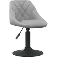 vidaXL Tabouret de bar en velours gris clair