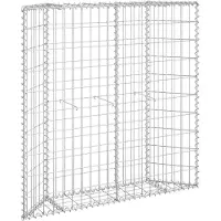 vidaXL Gabion haut de forme trapézoïdale Acier galvanisé 100x20x100 cm