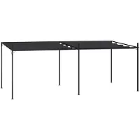 vidaXL Pavillon avec toit extensible 600x300x233 cm Anthracite