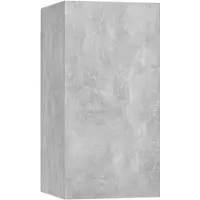 vidaXL Armoire TV gris béton 30,5x30x60 cm Bois composite