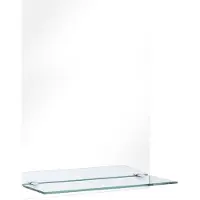 vidaXL Miroir mural avec étagère 30x50 cm Verre trempé