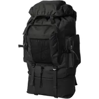 vidaXL Sac à dos de style militaire XXL 100 L noir
