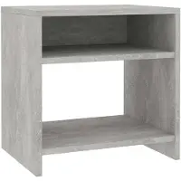 vidaXL Table de chevet Gris béton 40x30x40 cm Bois d'ingénierie