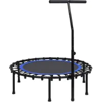 vidaXL Trampoline de fitness avec poignée 102 cm