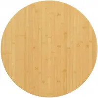 vidaXL Dessus de table Ø60x2,5 cm bambou