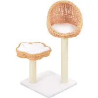 vidaXL Arbre à chat Sisal Saule naturel