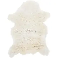 vidaXL Peau de mouton Crème (60-70)x(90-100) cm