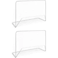 vidaXL Buts de football 2 pcs avec filets 182x61x122 cm Acier Blanc