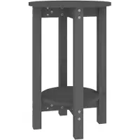 vidaXL Table basse Gris Ø 40x60 cm Pin massif