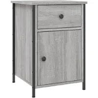 vidaXL Table de chevet sonoma gris 40x42x60 cm bois d'ingénierie