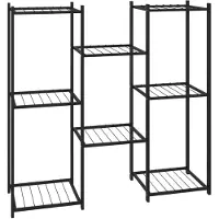 vidaXL Jardinière 83x25x80 cm Noir Fer