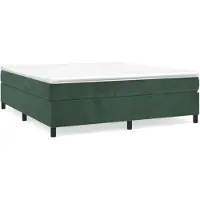 vidaXL Cadre de lit sans matelas vert foncé 180x200 cm velours