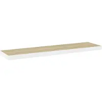 vidaXL Étagère flottante murale Chêne et blanc 90x23,5x3,8 cm MDF