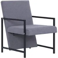 vidaXL Fauteuil gris clair Tissu - Fauteuil
