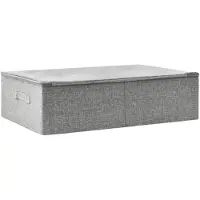 vidaXL Boîte de rangement Tissu 70x40x18 cm Gris