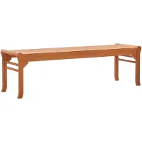 vidaXL Banc de jardin 3 places 150 cm en bois massif d'eucalyptus