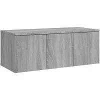 vidaXL Armoire TV Gris Sonoma 80x34x30 cm Bois composite