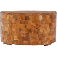 vidaXL Table basse 60x60x35 cm teck massif