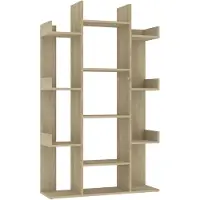 vidaXL Bibliothèque Chêne Sonoma 86x25,5x140 cm Bois d’ingénierie