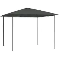 vidaXL Pavillon 3x3x2,6 m Anthracite 160 g/m