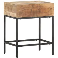 vidaXL Table d'appoint 40x30x50 cm Bois massif de manguier brut