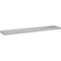 vidaXL Étagère murale flottante Gris béton 120x23,5x3,8 cm MDF
