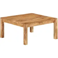 vidaXL Table basse 80x80x40 cm en bois massif d'acacia