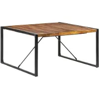 vidaXL Table de salle à manger 140x140x75 cm en bois massif