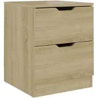 vidaXL Table de chevet chêne sonoma 40x40x50 cm bois d’ingénierie